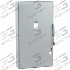 SQUARE D Safety Switch: Fusible, 600 A, Single Phase, 600V AC, Galvanized Steel, Indoor (MPN H266). Key specifications — Brand: SQUARE D.
