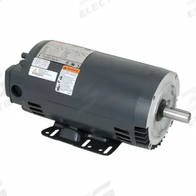 Dayton General Purpose Motor: C-Face/Rigid Base Mount, Totally Enclosed Fan Cooled - C-Face with Rigid Base 3-Phase General Purpose AC Motors