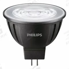 PHILIPS Compact LED Bulb: LED, MR16, 2-Pin (GU5.3), 7 W Watt, 50 W Incandescent Watt Equivalency (MPN 7MR16/LED/827/F35/DIM 12V 10/1FB). Key specifications — Bulb Finish: Clear; Color Temperature: 2700K; Shatter-Resistant: Yes; Brand: PHILIPS; Voltage: 12V AC; Bulb Shape: MR16.