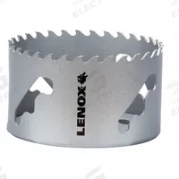LENOX Hole Saw: 3 3/4 in Saw Dia., 3 Teeth per Inch, 1 7/8 in Max. Cutting Dp, 5/8"-18 Thread Size (MPN LXAH3334). Key specifications — attr1098070: 3; attr1098087: LENOX; attr1098073: 5/8"-18.