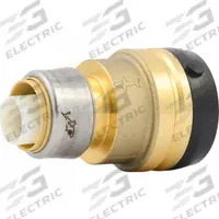 SHARKBITE Push-Fit Coupling Fitting: 1 1/2 in Pipe x 1 in Pipe Size, Brass, Coupling, Swivel (MPN UXL014128). Key specifications — Brand: SHARKBITE.