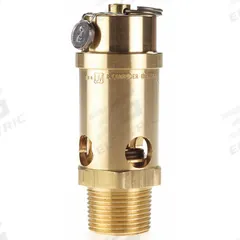 CONRADER Safety Valve: Soft Seat, 1 in (M)NPT Inlet (In.), 225 psi Preset Setting (PSI), Brass (MPN SRV765-1-225). Key specifications — attr291993: Soft Seat; attr291998: Brass; attr292007: Silicone; attr292009: Brass; attr294753: CONRADER.