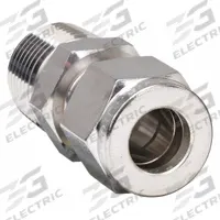 HAM-LET Compression Fitting Adapter: 1/4 in OD x 1/4 in Pipe Fitting Size, Compression x MNPT (MPN 768L SS 1/4 X 1/4). Key specifications — Compatible Fitting Brands: Swagelok; Brand: HAM-LET.