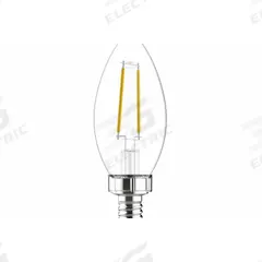 GE LAMPS Compact LED Bulb: Candelabra Screw (E12), LED, (B) Bullet, B10, 3.5 W Watt, 2700K, Clear (MPN LED4DFBC-C-2PK). Key specifications — Bulb Shape: B10; Voltage: 120V AC; Bulb Finish: Clear; Color Temperature: 2700K; Brand: GE LAMPS.