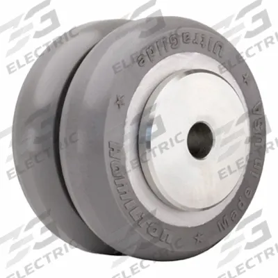 HAMILTON Caster Wheel: 4 in Wheel Dia., 2 in Wheel Wd, Polyurethane, 900 lb Load Rating - Easy-Roll Polyurethane Tread on Steel Core Wheels