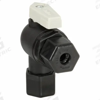 Parker Manual Two-Way Ball Valve: 1/4 in, Polypropylene, Angle, Sweat x Sweat - NSF 51 Compliant Polypropylene Ball Valves