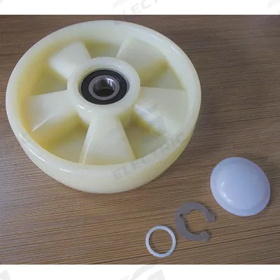 Dayton Steer Wheel Kit: Steer Wheel Kit, For Pallet Jacks, For 2TUR3/2TUR4/2ZE58/2ZE62 - Dayton Pallet Jack Replacement Parts