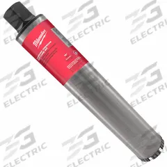 MILWAUKEE Coring Bit: 4 in Core Dia, 15 in Max Drilling Dp, 15 in Overall Lg (MPN 48-17-3040). Key specifications — attr253756: Steel; attr277144: MILWAUKEE.