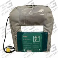 HUGHES SAFETY Insulating Jacket: 120 V AC, PVC Coated Polyester, Gray, Heated Jacket (MPN 16GFEW-BLKT-HT). Key specifications — For Use With: 16 gal Eyewash; Features: Freeze Protected; Material: PVC Coated Polyester; Product Type: Heated Jacket; Compatible Mfr Part Number: 16GFEW; Voltage: 120 V AC; Brand: HUGHES SAFETY.