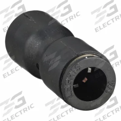 LEGRIS Push-Fit Union Fitting: 1/8 in OD x 1/4 in OD Size, Push-to-Connect x Push-to-Connect - Nylon & Nickel-Plated Brass Tube Fittings