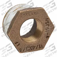 APPROVED VENDOR Metal Pipe Straight: Straight, 1 1/4 in x 3/4 in, Class 125, None Brass, PTFE (MPN ZUSA-PF-10626). Key specifications — Brand: APPROVED VENDOR; Maximum Operating Pressure: 200 psi.