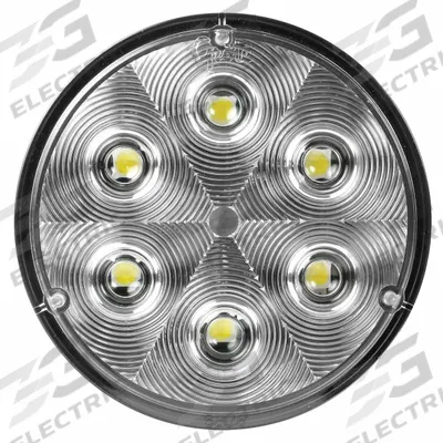 GROTE Vehicle Work Light: Round, Spot, LED, Screw, Spade/Screw Terminals, Universal - Vehicle Standard Spotlights