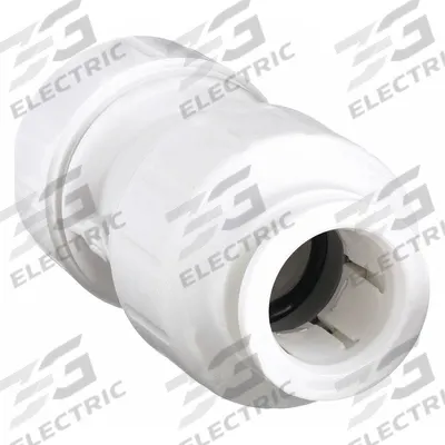JOHN GUEST Push-Fit Coupling Fitting: 3/4 in OD x 3/4 in OD Size - Polysulfone Push-to-Connect Tube Fittings