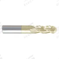 APPROVED VENDOR Ball End Mill: Carbide, ZrN Coated, 3 Flute, 1" Mill Dia, 1-3/4" LOC, 4" OAL (MPN 283-911760D)