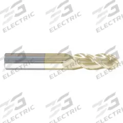 APPROVED VENDOR Ball End Mill: Carbide, ZrN Coated, 3 Flute, 1" Mill Dia, 1-3/4" LOC, 4" OAL (MPN 283-911760D)