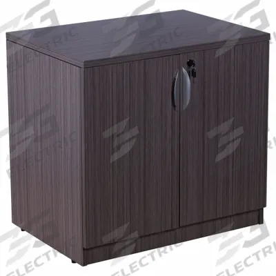 BOSS Storage Cabinet: Driftwood, Wood Laminate, 29 1/2 in Overall Ht, 31 in Overall Wd - Desk Height Storage Cabinets