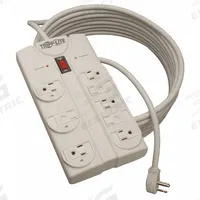 TRIPP LITE Outlet Strip: 8 Outlets, 25 ft Cord Lg, 1,440 J Rated Energy, 15 A Current, UL 1363 (MPN TLP825). Key specifications — Brand: TRIPP LITE; Mounting Style: Keyhole.