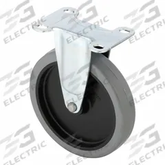 SHEPHERD CASTER Plate Caster: Rigid, No Brake, Polyurethane, 5 in Wheel Dia., 1 in Wheel Wd, Slot (MPN PRI50120ZN-TPU). Key specifications — Brand: SHEPHERD CASTER; Wheel/Tread Color: Gray; Roll Up: Rigid.