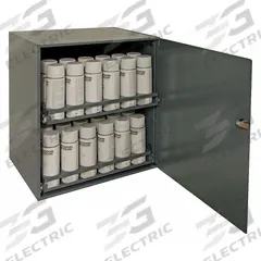 DURHAM MFG Aerosol Cabinet: 20 1/4 in x 15 3/4 in x 21 3/4 in, Gray (MPN 300-95). Key specifications — attr66061: DURHAM MFG; attr117537: Gray.