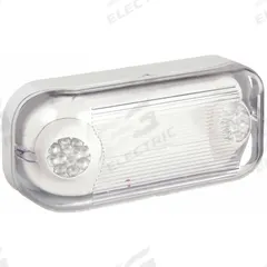 Emergency Light: 1.15 W Lamp Watt, 2.3 W Emergency Watt, 120/277V AC, 2 Lamp Heads, Plastic, Surface (MPN CSWEU2LED). Key specifications — Input Voltage: 120/277V AC; Housing Material: Plastic; Mounting Type: Surface; Housing Color: White; Lighting Technology: LED; Environmental Rating: Wet Location Rated; IP Rating: Not Rated; Remote Capable: No.