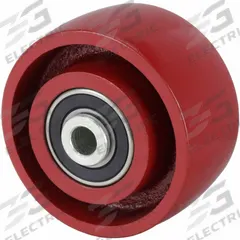APPROVED VENDOR Caster Wheel: 6 in Wheel Dia., 2 in Wheel Wd, Iron, 1,400 lb Load Rating, Red, Std (MPN 4DU78). Key specifications — Includes Spanner Bushing: Not Included; Wheel/Tread Material: Iron; Wheel/Tread Color: Red; Brand: APPROVED VENDOR.