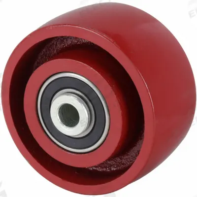 APPROVED VENDOR Caster Wheel: 6 in Wheel Dia., 2 in Wheel Wd, Iron, 1,400 lb Load Rating - Iron Tread Wheels