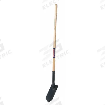 WESTWARD Trenching Shovel: Steel Blade, 14 ga, Straight Handle Type, Wood Handle - Trenching Shovels