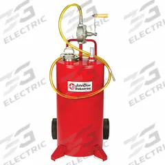 JOHNDOW INDUSTRIES Fuel Caddy: 25 gal Capacity, Gasoline/Kerosene, Red, Steel, Two-Way Rotary Pump (MPN FC-25GC). Key specifications — Compatible Fuel: Kerosene; Dispensing Mechanism: Two-Way Rotary Pump; Brand: JOHNDOW INDUSTRIES; Tank Material: Steel.