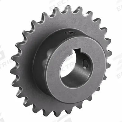 TRITAN Roller Chain Sprocket: 35, For 3/8 in Chain Pitch, 1 in Bore Dia, 26 Teeth - Size 35 Fixed-Bore Roller Chain Sprockets