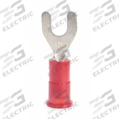3M Fork Terminals: Red, Nylon, #6 Stud Size, 22 AWG – 18 AWG Wire Range, Std Fork, 600 V (MPN MNG18-6FX). Key specifications — Manufacturer Part Number: MNG18-6FX; Brand: 3M.
