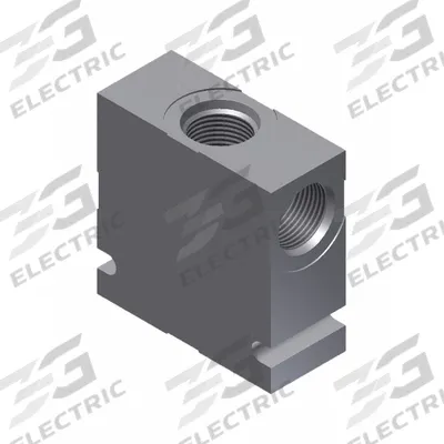 Parker Hydraulic Cartidge Valve Line Body: Steel, Three Positions, C12-3 Valve Cavity Size - Cartridge Valve Bases