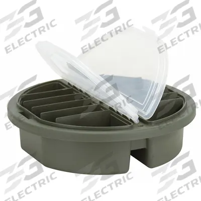 PLANO MOLDING Compartment Box: 3 3/4 in x 12 in x 3 3/4 in, Green, 18 Compartments - Small Parts Compartmented Boxes with Fixed Dividers