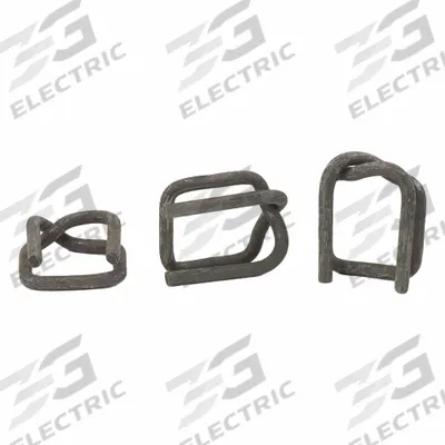 PAC STRAPPING PRODUCTS Strapping Seals and Buckles: Fits 1 1/2 in Strap Wd, Steel - Heavy-Duty Buckles for Poly Cord Strapping