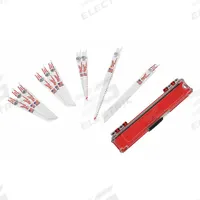 MILWAUKEE Reciprocating Saw Blade Set: 10 Pieces, Reciprocating Saw Blade Set, 6 in_9 in Blade Lg (MPN 49-22-1110). Key specifications — attr1132189: MILWAUKEE; attr1132196: (1) 9" 18 TPI Blade for Medium Metal Cutting.