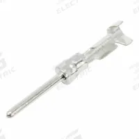 VE Crimp Contact: Sure-Seal, #16, Male, 18 to 14 AWG, Crimp, Tin, Copper Alloy, 15 A Current Rating (MPN 030-2271-000). Key specifications — Connection Type: Crimp; Contact Size: #16; Product Packaging Form: Loose Contact; Brand: SURE-SEAL CONNECTIONS; Pole Material: Copper Alloy; Wire Size: 18 to 14 AWG; Compatible with Series: Sure-Seal; Contact Gender: Male.