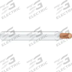Building Wire: Copper, 6 AWG, 1 Conductors, Stranded, White, 1,000 ft Lg, THHN/THWN-2 (MPN 20494105). Key specifications — Voltage: 600 V; Brand: SOUTHWIRE.