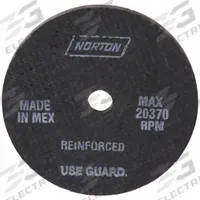 NORTON Straight Grinding Wheel: Type 1, 3" x 1/4" x 3/8", 57A364-TB25N (MPN 66243501409). Key specifications — attr918804: NORTON; attr918822: T.