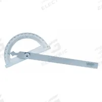 INSIZE Manual-Reading Protractor: 19 45/64 in Blade Lg, 0°to 180°, 1° Graduations, +/-0.3° Accuracy (MPN 4799-1300). Key specifications — attr1182193: Steel; attr1182194: +/-0.3°; attr1182195: 19-45/64 in; attr1182198: 1°; attr1182218: INSIZE.