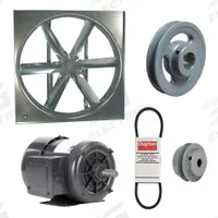 DAYTON Supply Fan w/Drive Package: Belt Drive, 24 in Blade, Totally Enclosed, 5,292 cfm, 230/460V AC (MPN 7CC06). Key specifications — Nameplate Voltage: 230/460V AC; Assembled: Unassembled; Brand: DAYTON; Enclosure Design: Totally Enclosed Motor.