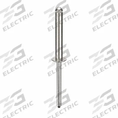 Grainger Blind Rivet,2 1/2" L,0.188" dia,PK250: Inch, 2 1/2 in Overall Lg, 1 3/16 in Body Lg - Domed-Head Blind Rivets
