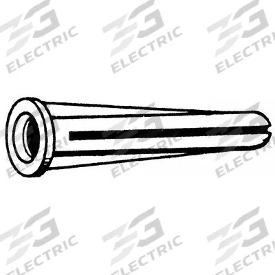 APPROVED VENDOR Screw Anchor: 1 7/16 in Overall Lg, Plastic, Plain, Plastic, Plain - Conical Plug Anchors