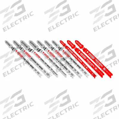 DIABLO Jigsaw Blade: T Shank, For Metal/Wood Workpiece Material, 10 Pieces - Jigsaw Blade Sets