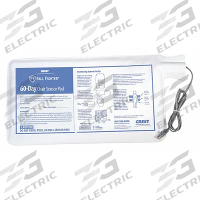 CREST HEALTHCARE SUPPLY Chair Sensor Pad: 14 in L x 8 in W x 1/8 in H (MPN 114503) - Pads for Fall Monitoring Systems