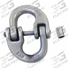 CROSBY Connecting Link: 100 Grade, 3/8 in Trade Size, 3/8 in Compatible Chain Trade Size, Hammerlock (MPN 1015122). Key specifications — attr994697: CROSBY; attr994690: Oblong.