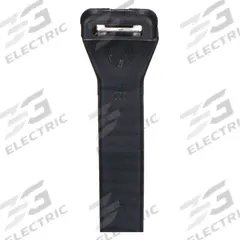 PANDUIT Cable Tie: Black, 8 1/2 in Lg, Outdoor Use, Max. 2 5/16 in Bundle Dia., 18 lb Rated, 100 PK (MPN ERT2M-C20). Key specifications — Outdoor Use: Yes; Color: Black; Brand: PANDUIT; Pack: Large Pack.