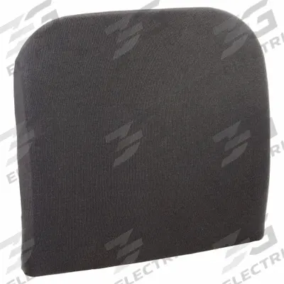 KENSINGTON Backrest: Memory Foam, Black, 16 in Overall Lg, 12 in Overall Wd - Backrests