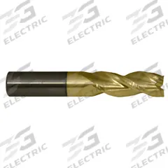 CLEVELAND Corner Radius End Mill: Carbide, ZrN Coated, 3 Flute, 1" Mill Dia, 3-1/2" LOC, 0.03" Rad (MPN C84207)