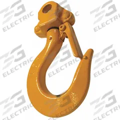 HARRINGTON Top Hook Assembly: Manual Chain Hoists, 16,000 lb Compatible Load Capacity, CB (MPN M3001A075E). Key specifications — Compatible Hoist Type: Manual Chain Hoists; Product Type: Top Hook Assembly; Compatible Series: CB; Manufacturer Part Number: M3001A075E; Included Components: Safety Latch.