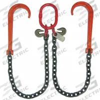 B/A PRODUCTS CO. Chain Sling: 3/8 in Overall Hook Size, 80, 6 ft Overall Lg, Black, Steel, Black (MPN G8-118-6). Key specifications — Material: Steel; Grade: 80; Hook Type: J Hook/Grab Hook; Attachment Style: J Hook; Color: Black; Brand: B/A PRODUCTS CO.; Equipment Color: Black.