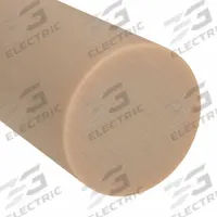 ABS Rod: 1 1/4 in Dia, 3 ft Lg, Beige, Opaque, 7,200 psi Tensile Strength, 4.6 ft-lb/in (MPN BULK-PR-ABS-54). Key specifications — Clarity: Opaque; Impact Strength: 4.6 ft-lb/in.